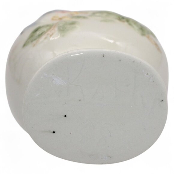 Vintage Ceramic Pitcher With Hand-Painted Birds & Floral Design By Kathy 1988 - Picture 2 of 5